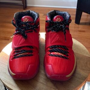 Brand New Nike Kyrie Red and Gold Men's Sneakers